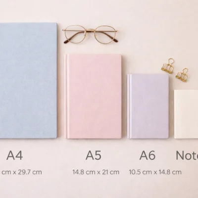 Përmasat e blloqeve: A4, A5, A6 dhe notes